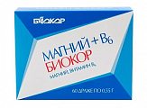 Купить магний+в6 биокор, драже 550мг, 60 шт бад в Городце