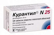 Купить курантил n25, таблетки, покрытые пленочной оболочкой 25мг, 120 шт в Городце