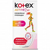 Купить kotex active deo (котекс) прокладки ежедневные экстратонкие 48шт в Городце