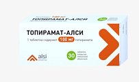 Купить топирамат, таблетки, покрытые пленочной оболочкой 100мг, 30 шт в Городце