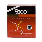 Купить sico (сико) презервативы sensitive контурные 3шт в Городце