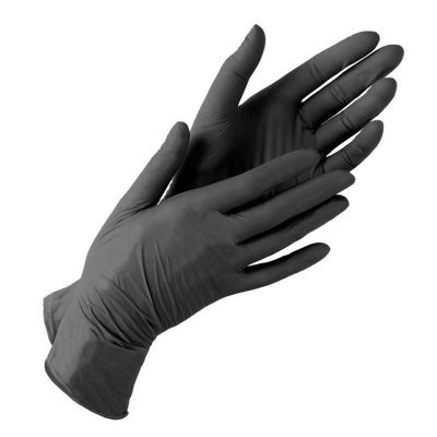 Купить перчатки manual bn117, смотр.нестер.нитрил. черные, р.s пар №50 в Городце