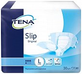 Купить tena slip оriginal (тена) подгузники для взрослых, размер l (обхват талии/бедра от 110см до 150см), 30 шт в Городце