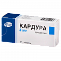Купить кардура, таблетки 4мг, 30 шт в Городце
