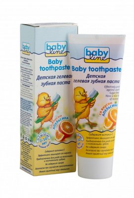 Купить babyline (бэбилайн) зубная паста для детей апельсин 2-10лет, 75мл в Городце
