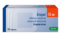 Купить аторис, таблетки, покрытые пленочной оболочкой 10мг, 30 шт в Городце