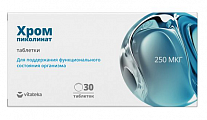 Купить хром пиколинат 250мкг витатека, таблетки 30шт бад в Городце