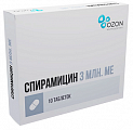 Купить спирамицин, таблетки покрытые пленочной оболочкой 3 млн ме, 10 шт  в Городце