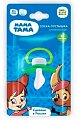 МАМА ТАМА Соска-пустышка силиконовая анатомическая 0-6 месяцев "Галчонок" цвет зеленый (MT/018)