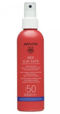 Купить apivita (апивита) bee sun safe спрей для лица и тела ультралегкий солнцезащитный тающий, 200 мл spf50 в Городце