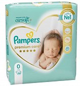 Купить pampers premium care (памперс) подгузники 0 для новорожденных 1-3кг, 66шт в Городце