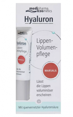 Купить медифарма косметик (medipharma cosmetics) hyaluron бальзам для объема губ марсала, 7мл в Городце