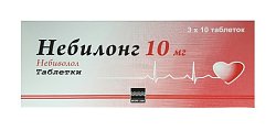 Купить небилонг, таблетки 10мг, 30 шт в Городце