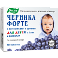 Купить черника форте-эвалар с цинком и витаминами, таблетки 250мг, 100 шт бад в Городце