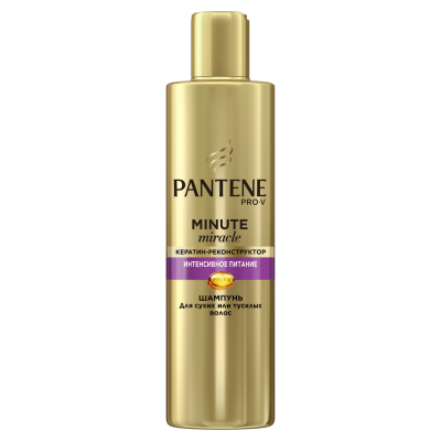 Купить pantene pro-v (пантин) шампунь minute miracle мицелярный интенсивное питание волос, 270 мл в Городце