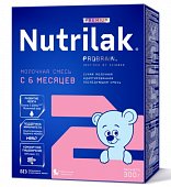 Купить нутрилак премиум 2 (nutrilak premium 2) молочная смесь адаптированная с 6 месяцев, 300г в Городце