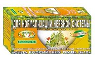 Купить фиточай сила российских трав №12 для нормализации нервной системы, фильтр-пакеты 1,5г, 20 шт бад в Городце