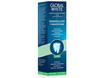 Купить глобал вайт (global white) гель ременирализирующий для полости рта, 40мл в Городце