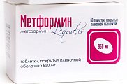 Купить метформин, таблетки, покрытые пленочной оболочкой 850мг, 60 шт в Городце