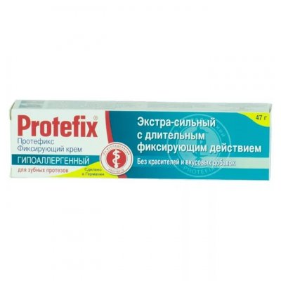 Купить протефикс (protefix) крем для фиксации зубных протезов гипоаллергенный 40мл в Городце