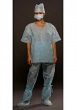 Комплект хирургический стерильный: рубашка, брюки размер 52-54, цвет синий