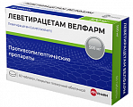 Купить леветирацетам велфарм, таблетки покрытые пленочной оболочкой 500 мг, 60 шт в Городце