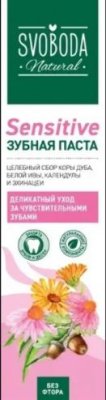 Купить svoboda natural (свобода натурал) зубная паста sensitive 124 гр в Городце