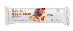 Купить пастила фруктовая с бетулином яблоко со сливой витатека, 27г в Городце