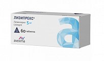 Купить лизипрекс, таблетки 5 мг, 60шт в Городце