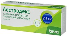 Купить лестродекс, таблетки, покрытые пленочной оболочкой 2,5мг, 30 шт в Городце