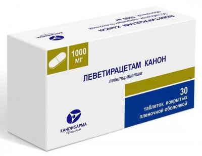 Купить леветирацетам-канон, таблетки, покрытые пленочной оболочкой 1000мг, 30 шт в Городце