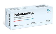 Купить ребамипид, таблетки покрытые пленочной оболочкой 100мг, 30 шт в Городце