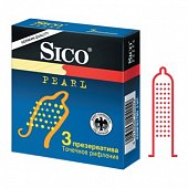 Купить sico (сико) презервативы pearl точечное рифление 3шт в Городце