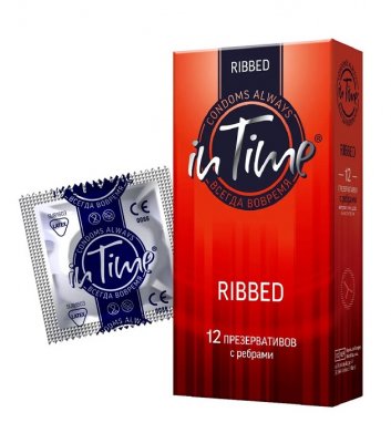 Купить in time (ин тайм) презервативы ребристые 12шт в Городце