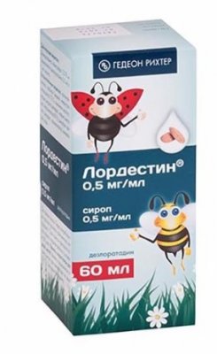 Купить лордестин, сироп 0,5мг/мл 60мл (гедеон рихтер оао, румыния) от аллергии в Городце