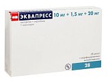 Купить эквапресс, капсулы с модифицированным высвобождением 10мг+1,5мг+20мг, 28 шт в Городце