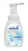 Купить sanitelle (санитель) мыло-пенка детское с экстрактом корня мыльнянки 0+, 250 мл в Городце
