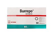 Купить валтеро, таблетки покрытые пленочной оболочкой 80 мг, 30 шт в Городце