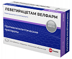 Купить леветирацетам велфарм, таблетки покрытые пленочной оболочкой 1000 мг, 30 шт в Городце
