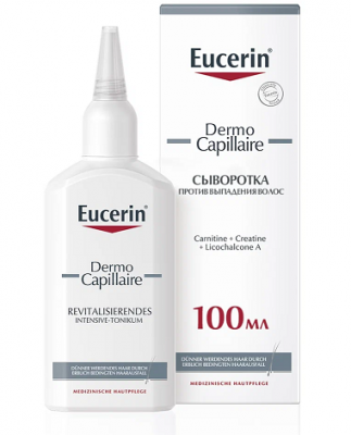 Купить eucerin dermo capillaire (эуцерин) сыворотка против выпадения волос 100 мл в Городце