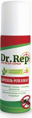Купить dr.rep (доктор реп) аэрозоль от комаров и мошек, 150мл в Городце