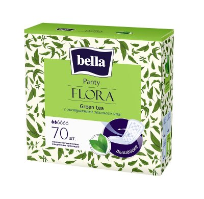 Купить bella (белла) прокладки panty flora с экстрактом зеленого чая 70 шт в Городце
