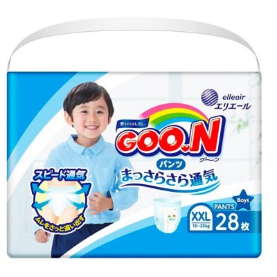 Купить goo.n (гуун) подгузники-трусики для мальчиков и для девочек xxl 13-25кг 38 шт в Городце