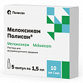 Купить мелоксикам полисан, раствор для внутримышечного введения 10мг/мл ампулы 1,5мл 5шт в Городце