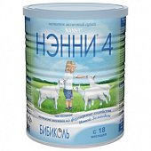 Купить нэнни 4 смесь на основе натурального козьего молока с пребиотиками с 18 месяцев, 400г в Городце