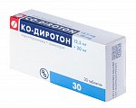 Купить ко-диротон, таблетки 20мг+12,5мг, 30 шт в Городце