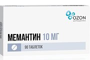 Купить мемантин, таблетки, покрытые пленочной оболочкой 10мг, 90 шт в Городце