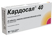 Купить кардосал, таблетки, покрытые оболочкой 40мг, 28 шт в Городце