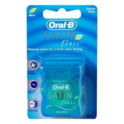 Купить oral-b (орал-би) зубная нить сатин флосс мятная, 25м в Городце