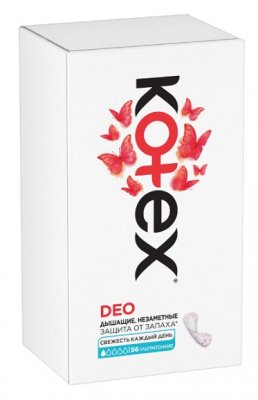 Купить kotex deo (котекс) прокладки ежедневные ультратонкие 56шт в Городце